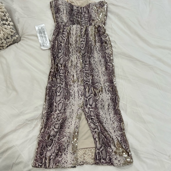 Dress the Population- VIOLET WOMENS SEQUINED SNAKE PRINT PARTY DRESS- NWT - Picture 3 of 8